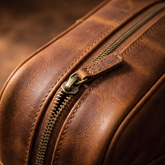 Peregrino leather detail