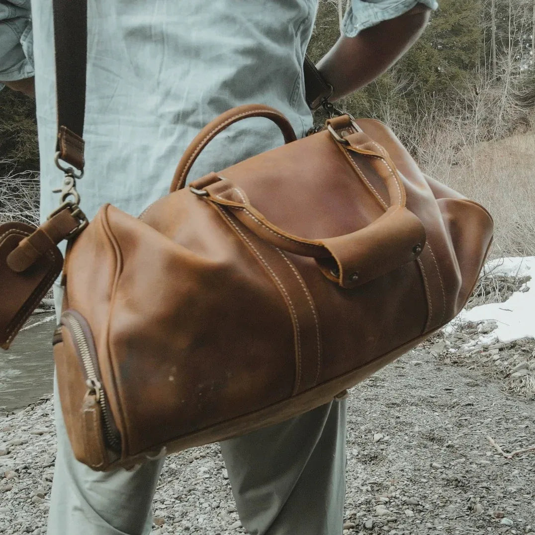 The Domani – Large Leather Duffle | Verrone