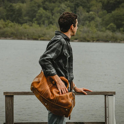 The Domani – Large Leather Duffle | Verrone