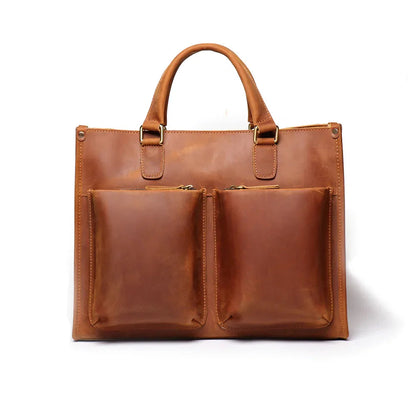 The Senato – Leather Messenger Briefcase | Verrone