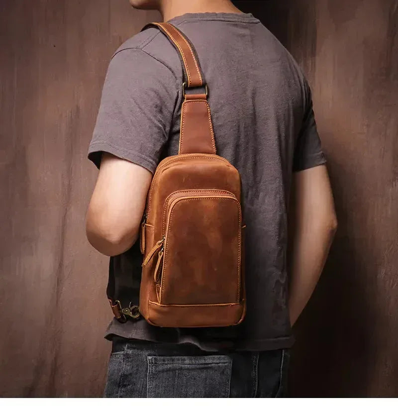 The Piccolo – Leather Sling Bag | Verrone
