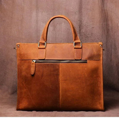 The Senato – Leather Messenger Briefcase | Verrone