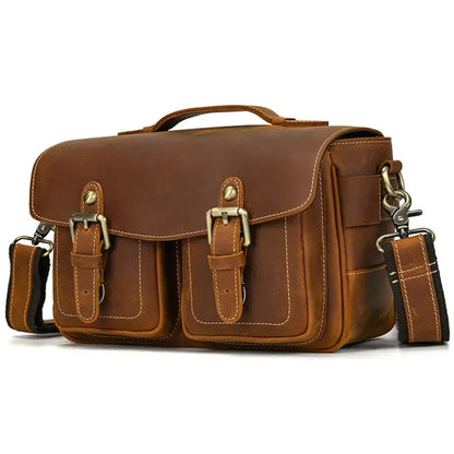 The Vistano – Leather Camera Crossbody | Verrone