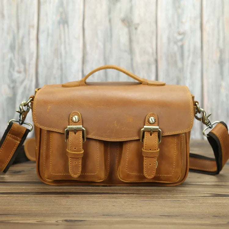 The Vistano – Leather Camera Crossbody | Verrone