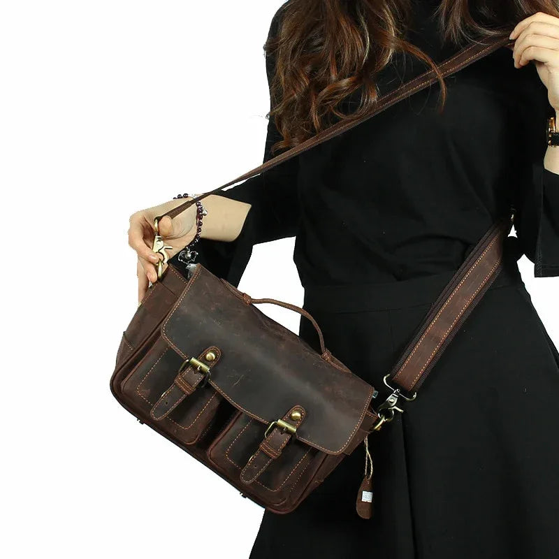 The Vistano – Leather Camera Crossbody | Verrone
