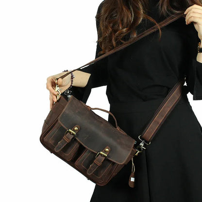 The Vistano – Leather Camera Crossbody | Verrone