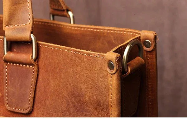 The Senato – Leather Messenger Briefcase | Verrone