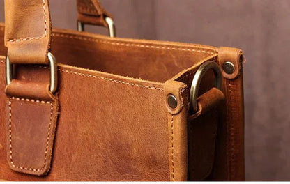The Senato – Leather Messenger Briefcase | Verrone