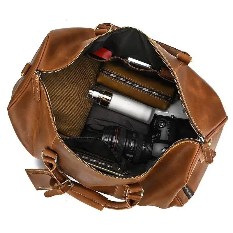 The Domani – Large Leather Duffle | Verrone