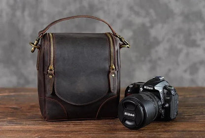 The Lucera – Small Leather Camera Bag | Verrone