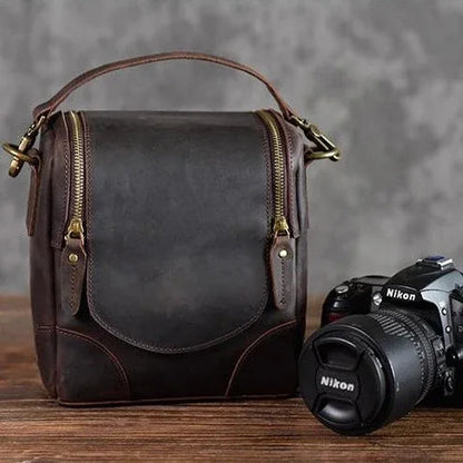 The Lucera – Small Leather Camera Bag | Verrone