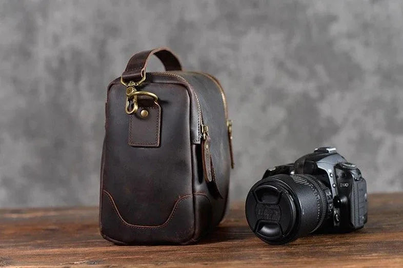 The Lucera – Small Leather Camera Bag | Verrone