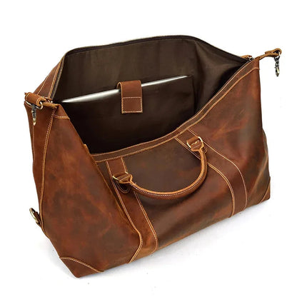 The Fiuggi – Vintage Leather Weekender | Verrone