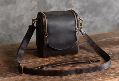 The Lucera – Small Leather Camera Bag | Verrone