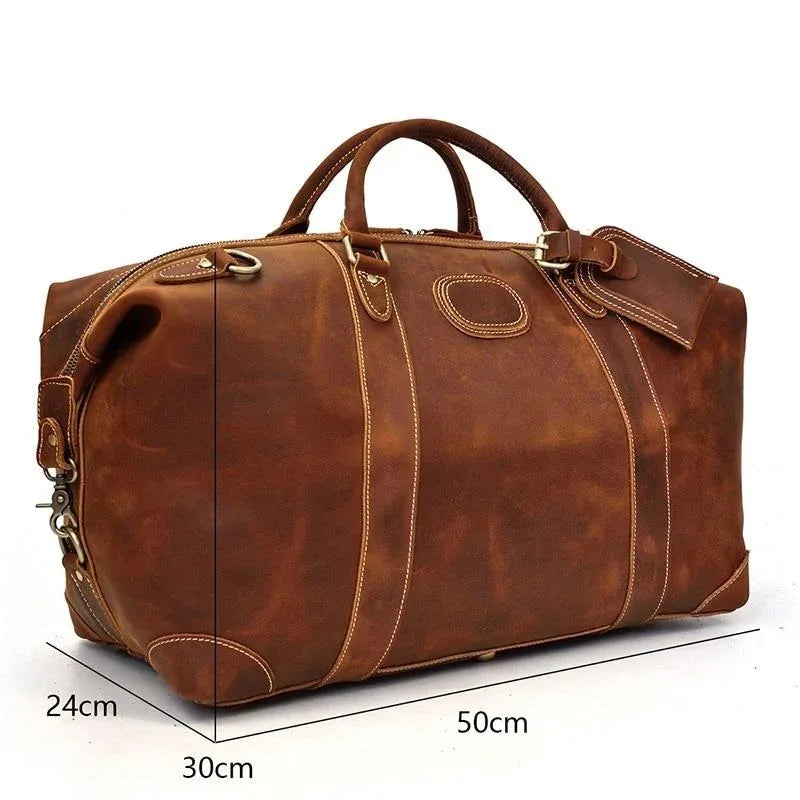 The Fiuggi – Vintage Leather Weekender | Verrone
