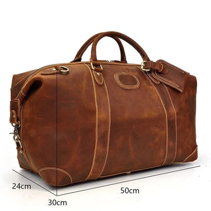 The Fiuggi – Vintage Leather Weekender | Verrone