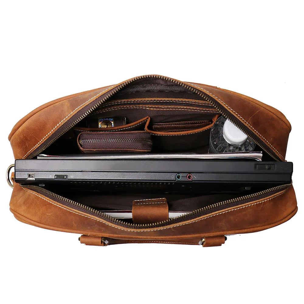 The Rialto – Vintage Leather Briefcase | Verrone