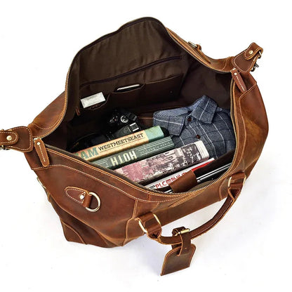 The Fiuggi – Vintage Leather Weekender | Verrone