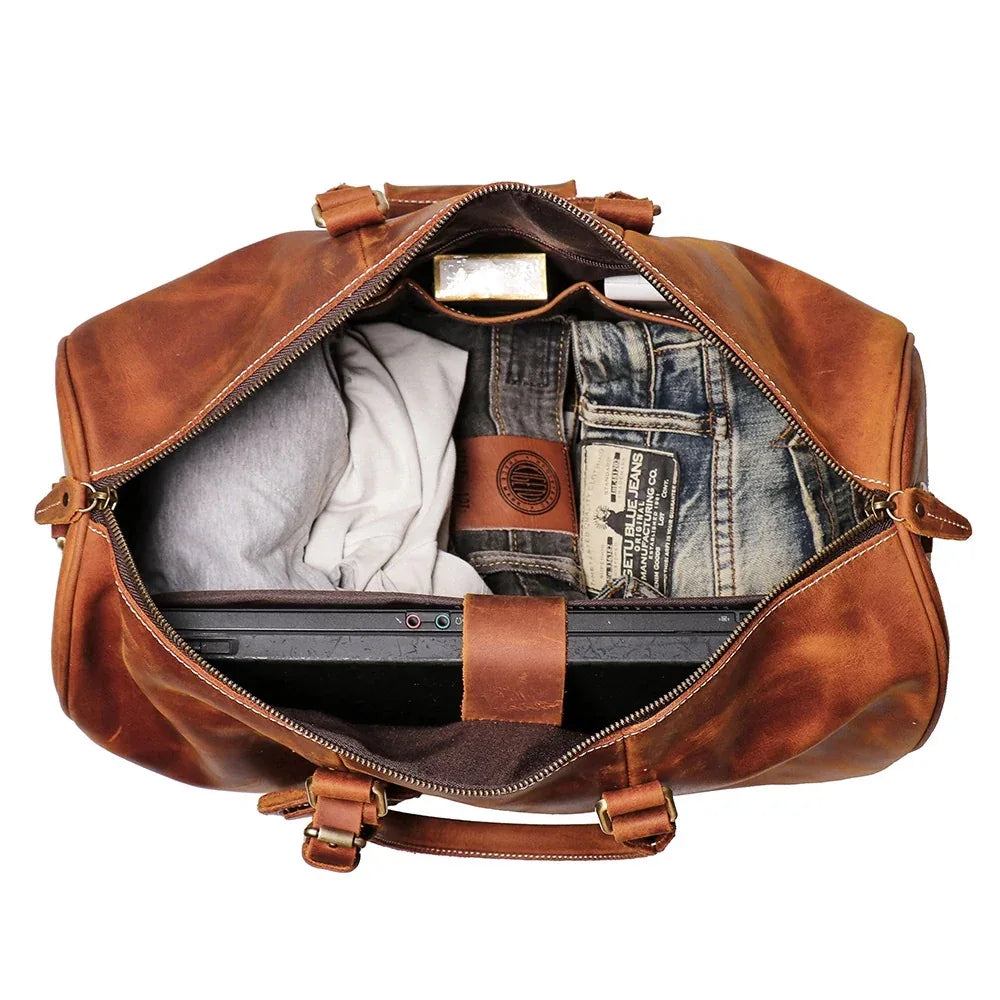 The Sestri – Small Leather Duffle | Verrone