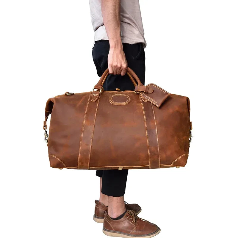 The Fiuggi – Vintage Leather Weekender | Verrone