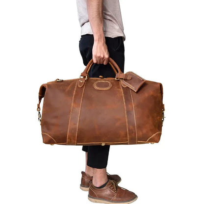 The Fiuggi – Vintage Leather Weekender | Verrone