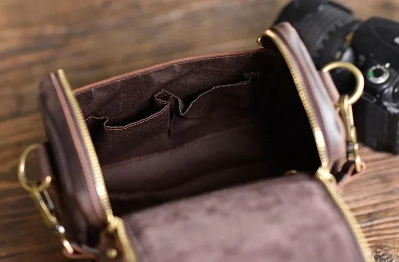 The Lucera – Small Leather Camera Bag | Verrone