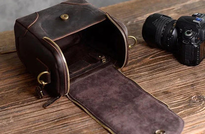 The Lucera – Small Leather Camera Bag | Verrone