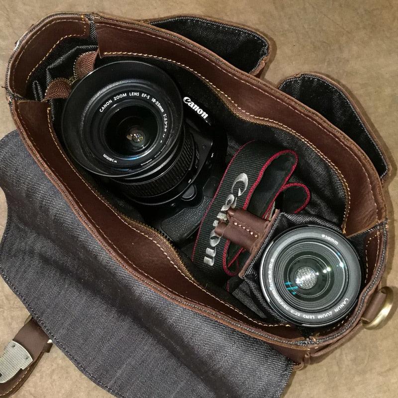 The Vistano – Leather Camera Crossbody | Verrone