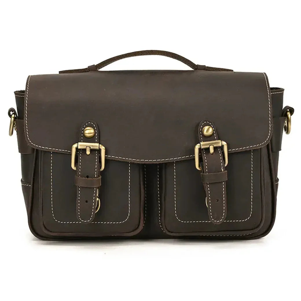 The Vistano – Leather Camera Crossbody | Verrone