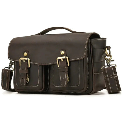 The Vistano – Leather Camera Crossbody | Verrone