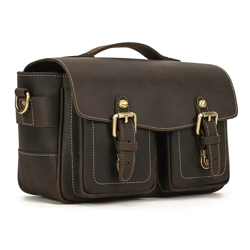 The Vistano – Leather Camera Crossbody | Verrone