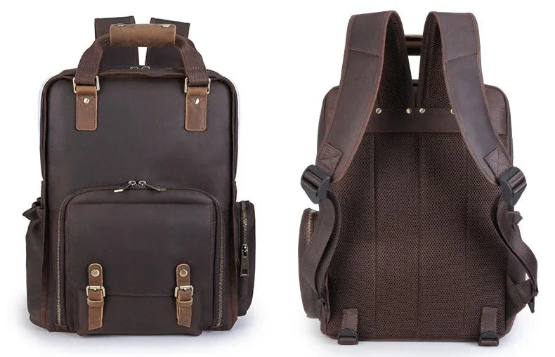 The Fermo – Leather Camera Backpack | Verrone