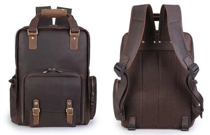 The Fermo – Leather Camera Backpack | Verrone