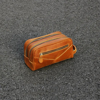 The Peregrino – Leather Travel Toiletry Bag | Verrone