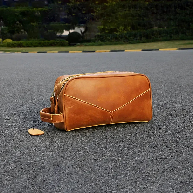 The Peregrino – Leather Travel Toiletry Bag | Verrone