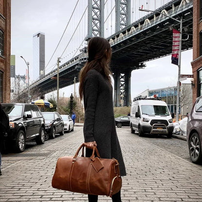 The Domani – Large Leather Duffle | Verrone