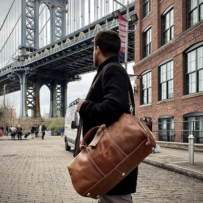 The Domani – Large Leather Duffle | Verrone