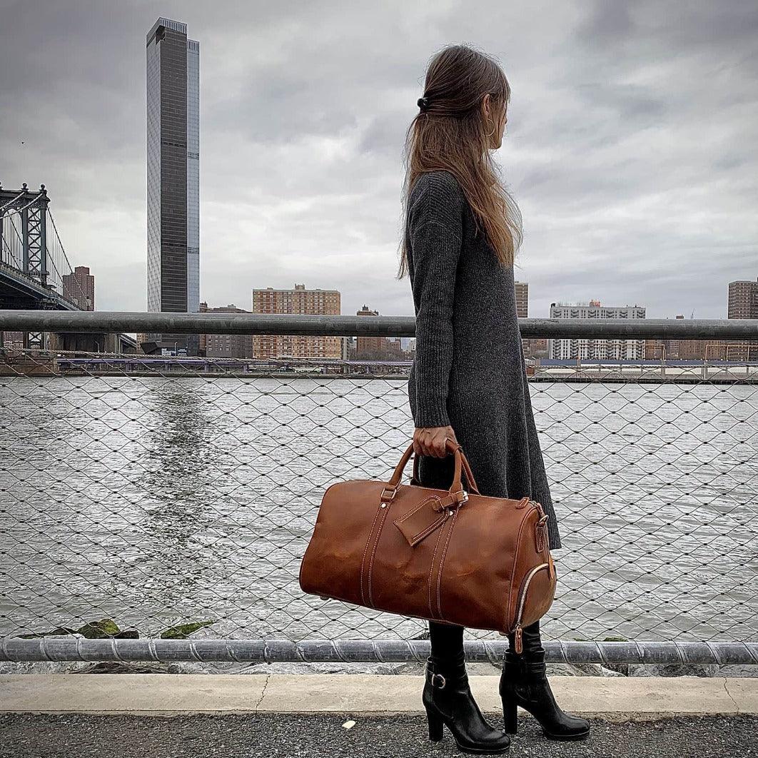 The Domani – Large Leather Duffle | Verrone