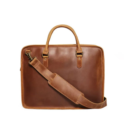 The Consolato – Leather Laptop Briefcase | Verrone