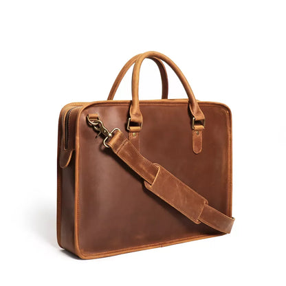 The Consolato – Leather Laptop Briefcase | Verrone