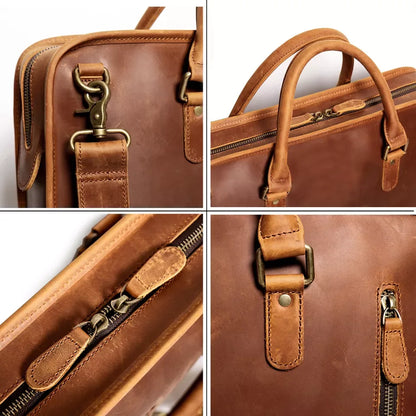 The Consolato – Leather Laptop Briefcase | Verrone