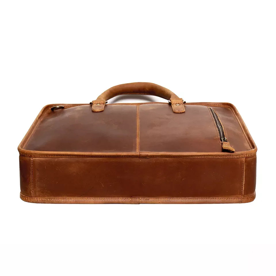 The Consolato – Leather Laptop Briefcase | Verrone