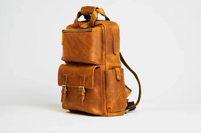 The Sorrento – Leather Camera Backpack | Verrone