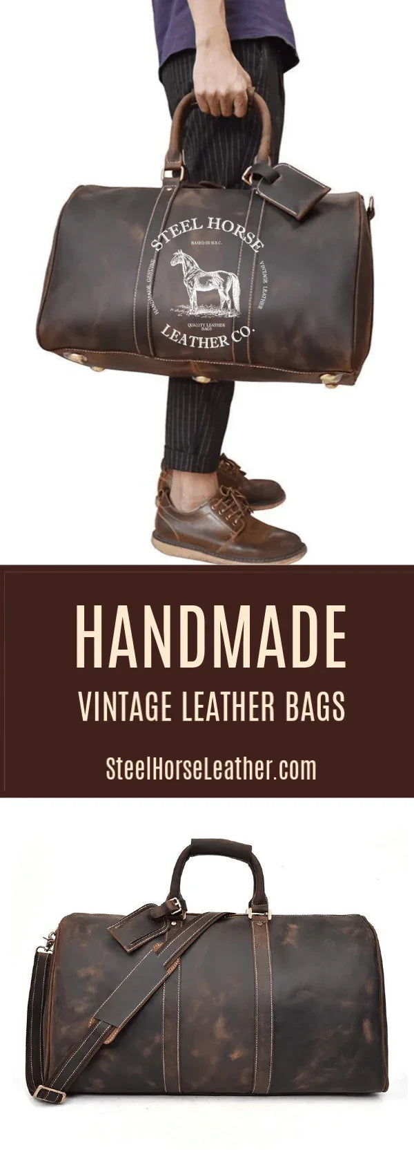 The Salerno – Handcrafted Leather Duffle | Verrone