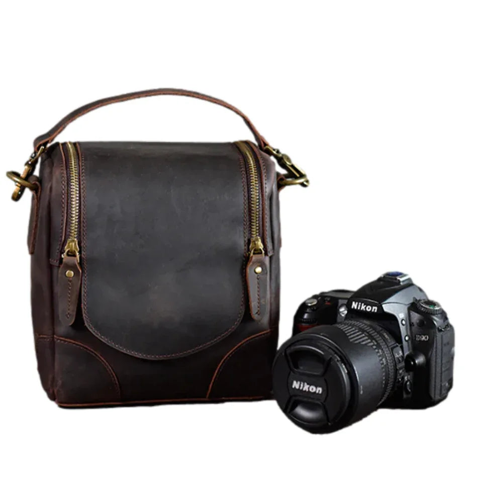 The Lucera – Small Leather Camera Bag | Verrone