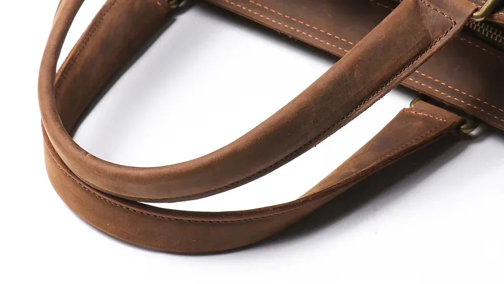 The Dorato – Leather Messenger Bag | Verrone