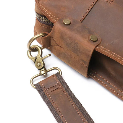 The Dorato – Leather Messenger Bag | Verrone