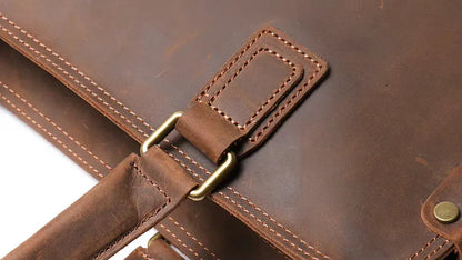 The Dorato – Leather Messenger Bag | Verrone