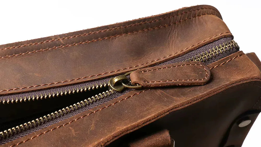 The Dorato – Leather Messenger Bag | Verrone