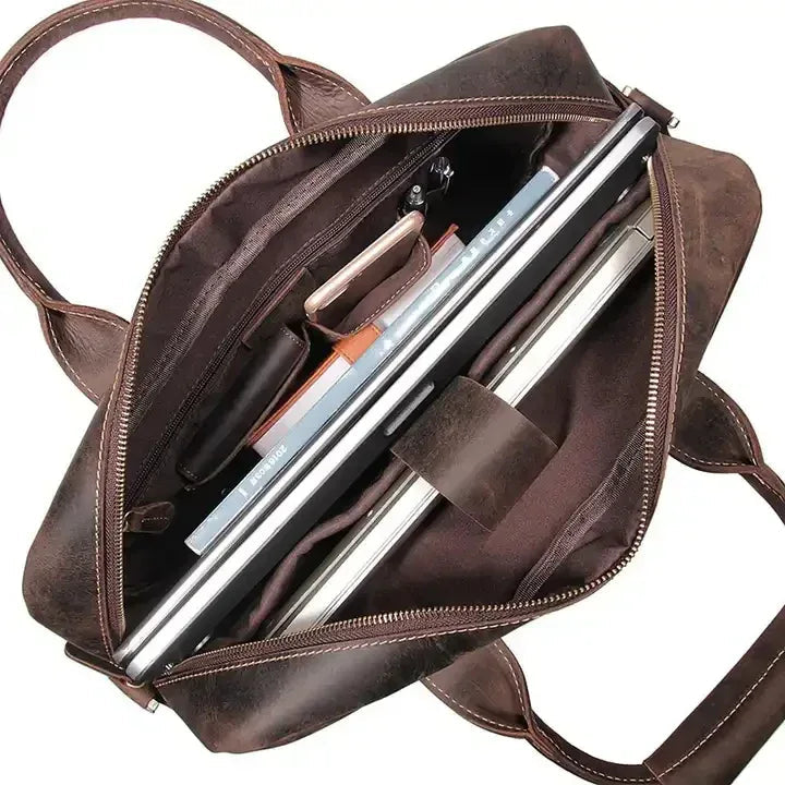 The Ferrini – Vintage Leather Briefcase | Verrone